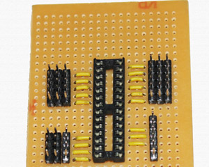Insert wires for programmer pins