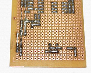 Solder ground lines