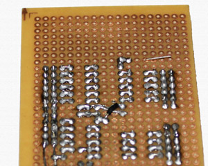 Solder one pin of reset switch