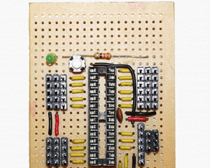 Connect resistor and status led