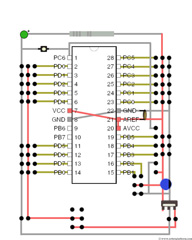 complete atmega8 dev board schematic